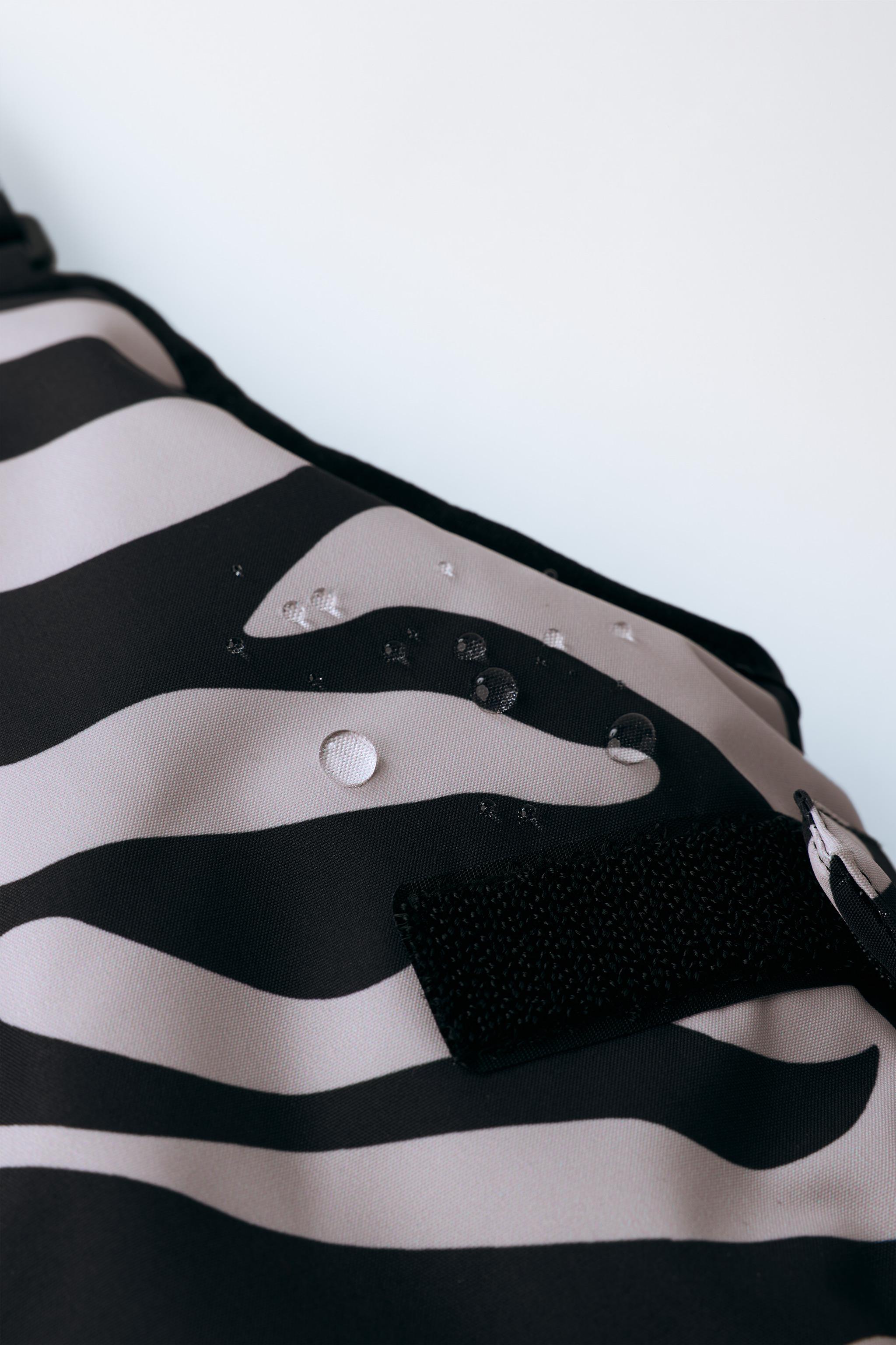 ZEBRA PRINT WATER RESISTANT AND WINDPROOF OVERALLS